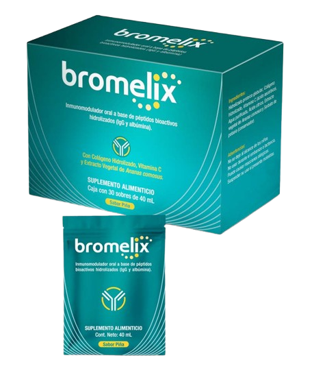 Caja de Bromelix con 30 sachets de 4mL cada uno